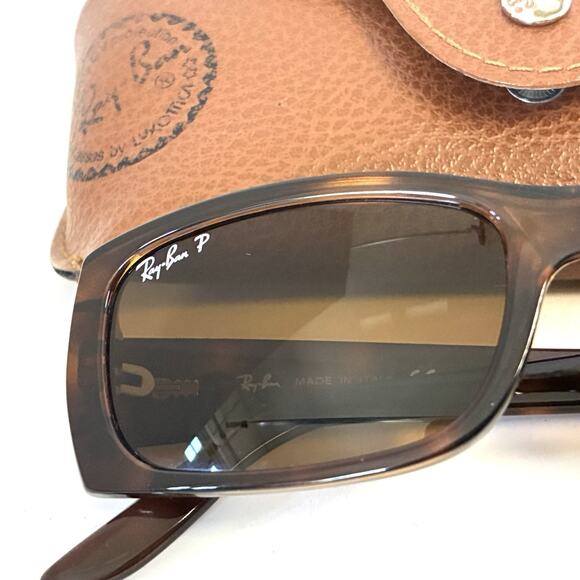 RAY BAN Tortoise Brown sunglasses RB 4067 642/67 Polarized with case - Picture 3 of 9